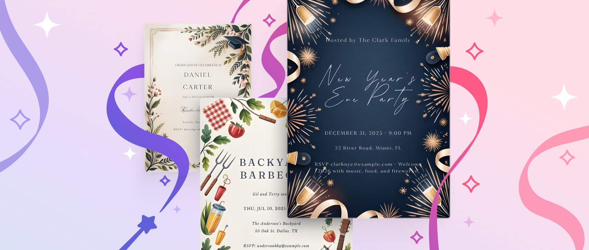 AI photo birthday invitations