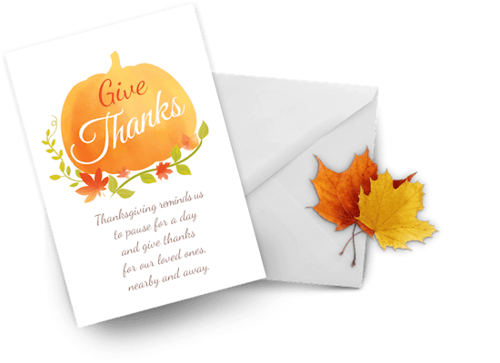 Tarjetas de Acción de Gracias