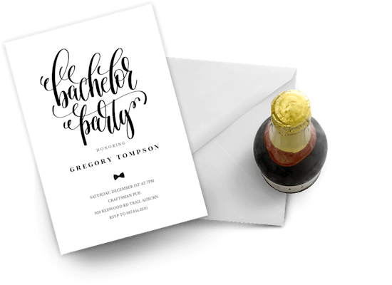 Bachelor party invitations