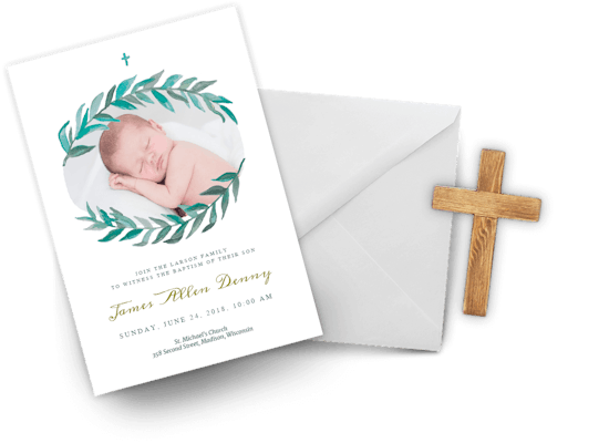 Girl Baptism & Christening invitations