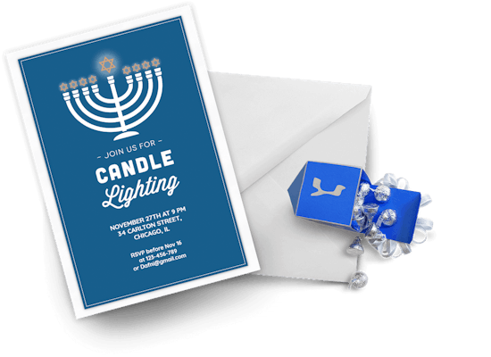 Invitaciones de Hanukkah