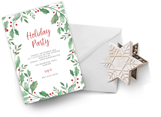 Holidays invitations
