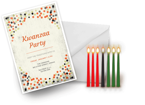 Kwanzaa invitations