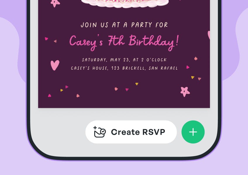 Add RSVP to invitation